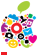 Виниловая наклейка Love is Букет цветов на сиденье для iPhone 4 | 4S