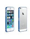 Ультралегкий алюминиевый бампер  с застежкой для iPhone 5S | 5 синий (аналог cross)