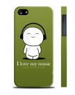 Чехол QCase Love music  для iPhone 5 | 5S (пластиковый чехол, защитная пленка, заставка)