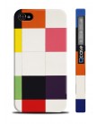 Чехол  Big squares для iPhone 4 | 4S (пластиковый чехол, защитная пленка, заставка)