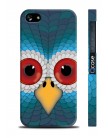Чехол Bird face для iPhone 5 | 5S (пластиковый чехол, защитная пленка, заставка)