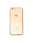 Накладка силиконовая для Apple iPhone 6 | 6S окантовка золото