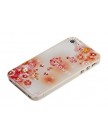Чехол Flower Цветы на белом фоне для iPhone 4s | 4