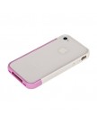 Бампер пластиковый SGP для iPhone 4s | iPhone 4 белый/светло-розовый