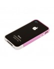 Бампер пластиковый SGP для iPhone 4s |  iPhone 4 светло-розовый/белый