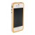 Бампер для iPhone 4s | iPhone 4 оранжевый с белой полосой