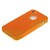Чехол силиконовый для iPhone 4 | iPhone 4S оранжевый жесткий
