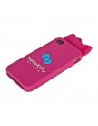 Чехол силиконовый Hello Kitty для Apple iPhone 4|4S бантики темно-розовый