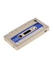 Чехол силиконовый для iPhone  4 | 4S кассета серый