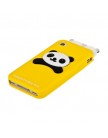 Чехол силиконовый для Apple iPhone 4|4S панды желтый