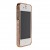 Бампер металлический для iPhone 4s | iPhone 4 со стразами бронзовый