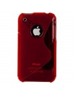 Чехол силиконовый для iPhone 3G | 3Gs красный жесткий