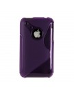 Чехол силиконовый для iPhone 3G | 3Gs фиолетовый жесткий