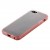 Чехол силиконовый TPU для iPhone 5 белый с двумя красными полосами в упаковке