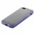 Чехол силиконовый TPU для iPhone 5 белый с двумя синими полосами в упаковке