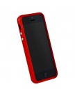Бампер для iPhone 5 красный с красной полосой