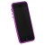 Бампер для iPhone 5 фиолетовый с белой полосой
