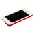 Бампер для iPhone 5 белый с красной полосой