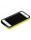Бампер для iPhone 5 черный с желтой полосой