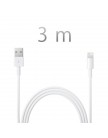USB кабель для iPad 5/ Air 2/ 4/ mini/ iPhone 6 Plus/ 6/ 5/ 5s/ iPod touch 5/ nano 7 белый (3 метра)