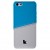 Накладка Jisoncase для iPhone 5 | 5S двухцветная белая | голубая JS-IP5-005