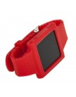 Чехол силиконовый для iPod nano 6 браслет с металлической застежкой красный