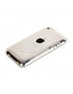 Чехол силиконовый для iPod touch 4 с отверстием под яблоко жесткий прозрачный