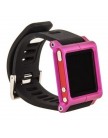 Чехол LunaTik для iPod nano 6 в виде браслета черный ремешок розовый корпус