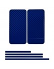 Наклейка карбон для iPhone 4s | iPhone 4 синяя на переднюю, заднюю и боковые части