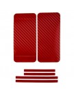 Наклейка карбон для iPhone 5 красная на переднюю, заднюю и боковые части