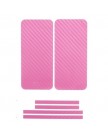 Наклейка карбон для iPhone 5 розовая на переднюю, заднюю и боковые части