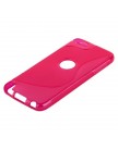 Чехол силиконовый для iPod touch 5 жесткий розовый