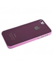 Накладка металлическая SGP для iPhone 5 розовая с розовой окантовкой