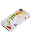 Чехол HOCO для iPhone 4 - HOCO Frosted Case Flowers and butterflies