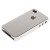 Накладка металлическая SGP для iPhone 4 | 4S серебряная с белой окантовкой
