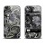 Виниловая наклейка для iPhone 4 | 4S Flowers Grey
