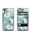 Виниловая наклейка для iPhone 4 | 4S FlowersBlue