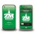 Виниловая наклейка для Apple iPhone 3GS | 3G | 2G ZM Nation Green