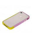 Бампер пластиковый SGP для iPhone 4s | 4 светло-розовый/желтый