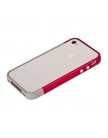 Бампер пластиковый SGP для iPhone 4 | 4S темно-розовый/серый