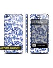 Виниловая неоновая наклейка для iPhone 5 | 5S Gzel Blue (Синяя Гжель, светится в темноте)