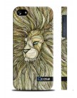 Чехол QCase для iPhone 5 | 5S E. Mamaeva (Lion) / Лев  (пластиковый чехол, защитная пленка, заставка)