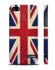 Чехол QCase для iPhone 5 | 5S Flag Union Jack / Флаг Англии (пластиковый чехол, защитная пленка, заставка)