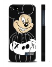 Чехол QCase для iPhone 5 | 5S K.Kazantsev - Mickey Black / Микки Маус (пластиковый чехол, защитная пленка, заставка)