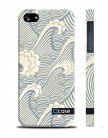 Чехол QCase для iPhone 5 | 5S Sea waves (пластиковый чехол, защитная пленка, заставка)