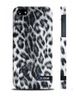 Чехол QCase для iPhone 5 | 5S Snow Leopard / Леопард (пластиковый чехол, защитная пленка, заставка)