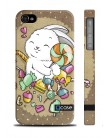 Чехол QCase для iPhone 4 | 4S E.Mamaeva (Candy) (пластиковый чехол, защитная пленка, заставка)