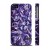 Чехол QCase для iPhone 4 | 4S E.Mamaeva (Violet Diamonds) (пластиковый чехол, защитная пленка, заставка)