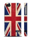 Чехол QCase для iPhone 4 | 4S Flag Union Jack / Флаг Англии (пластиковый чехол, защитная пленка, заставка)