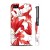 Чехол QCase для iPhone 4 | 4S Flowers Red (пластиковый чехол, защитная пленка, заставка)